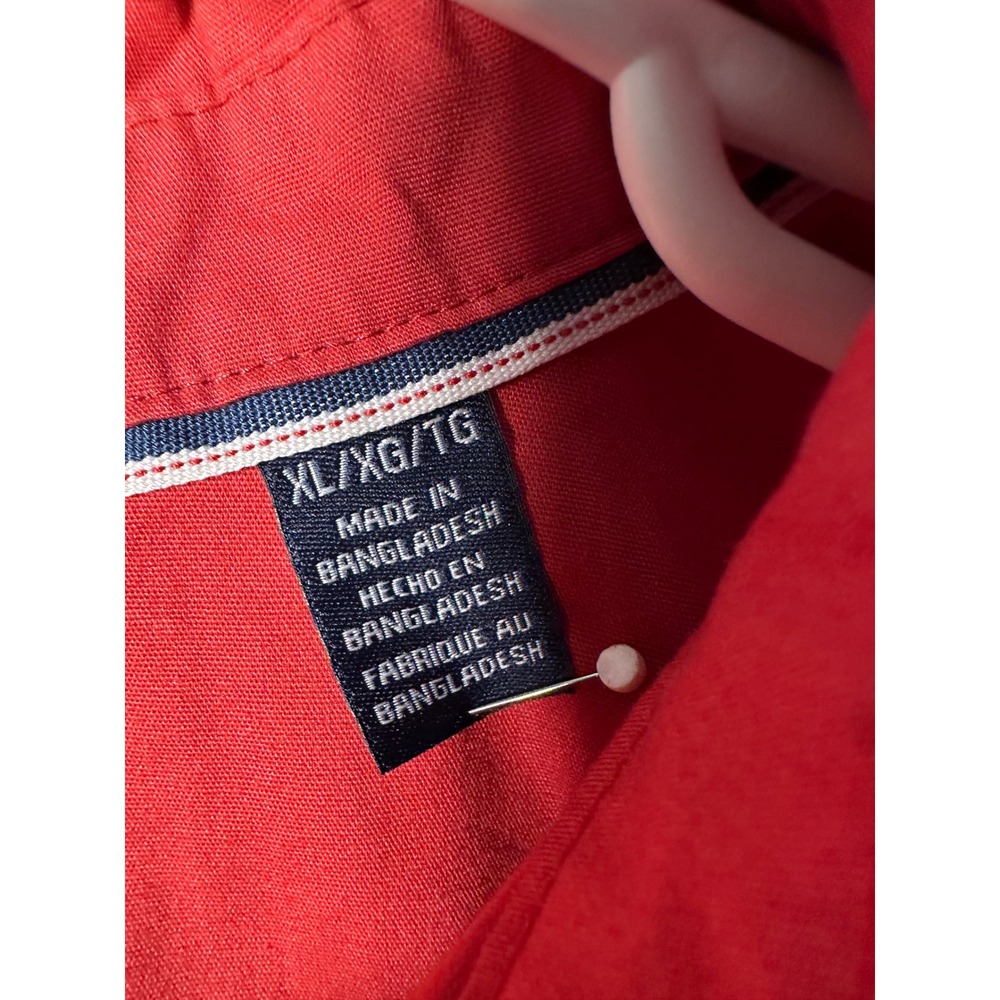 Wrangler Mens XL Short Sleeve‎ Button Up Shirt Red Western Casual Work - Picture 3 of 8